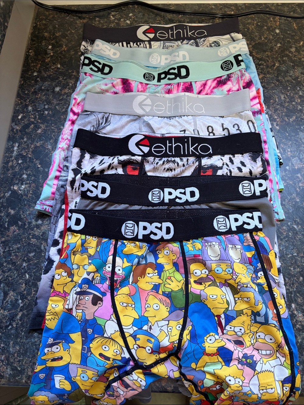 ethika Kids Boxer Briefs - Black, Gray, Pink, Blue, Yellow